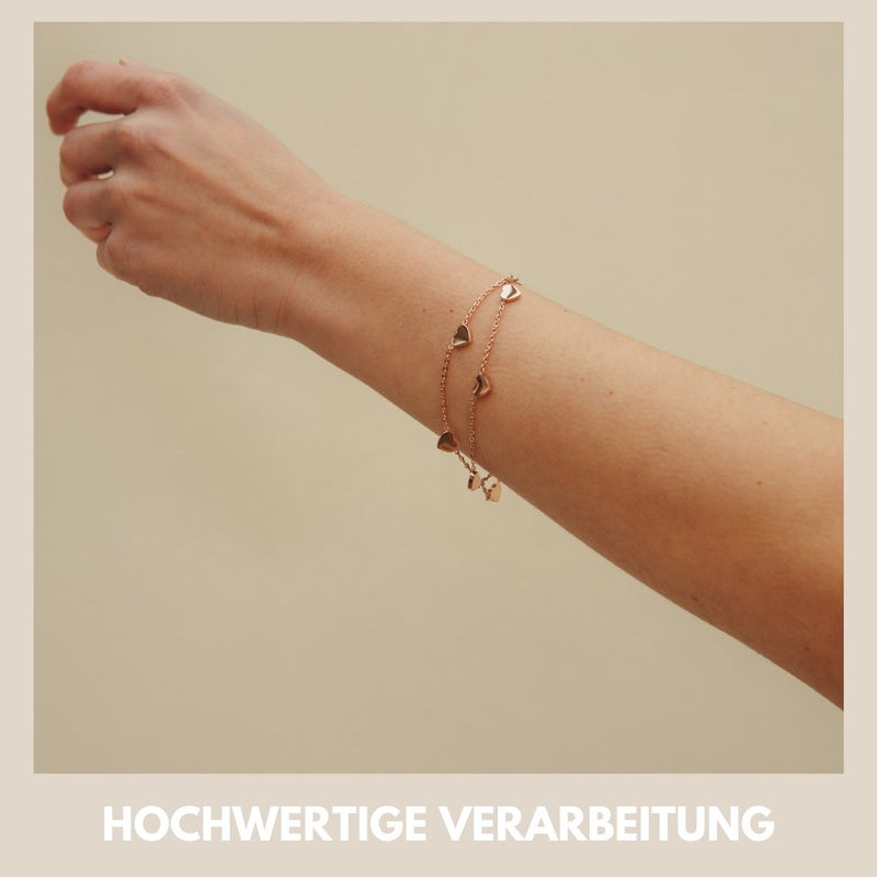Armband mit filigranen Herzen - GOOD.designs