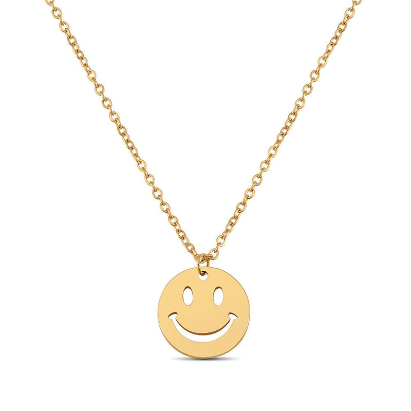 Smiley Kette für Damen in Gold, Silber oder Rose - GOOD.designs