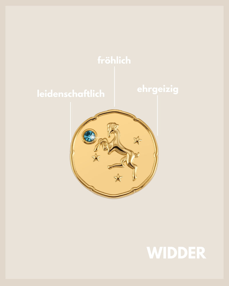 Sternzeichen Kette Gold mit Geburtsstein für Damen - GOOD.designs