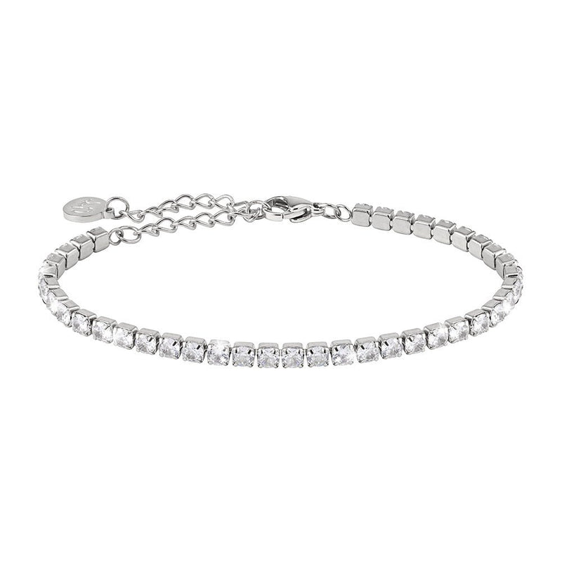 Tennisarmband Silber und Gold für Damen I Cubic Zirkonia Armband I Armkette mit Kristall Steinen - GOOD.designs